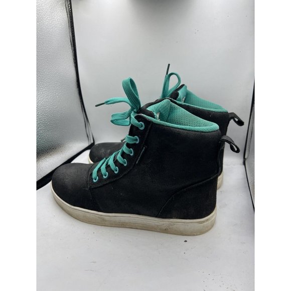 Speed and Strength Womens Black Nine Moto Motorcycle Riding Boots Sz 9 Mens 7.5 - Picture 3 of 7